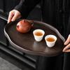 Bamboo Serving Tray Fruit Platter Tea Cup Storage Tray Multi-Purpose Snack Platter for Fruit