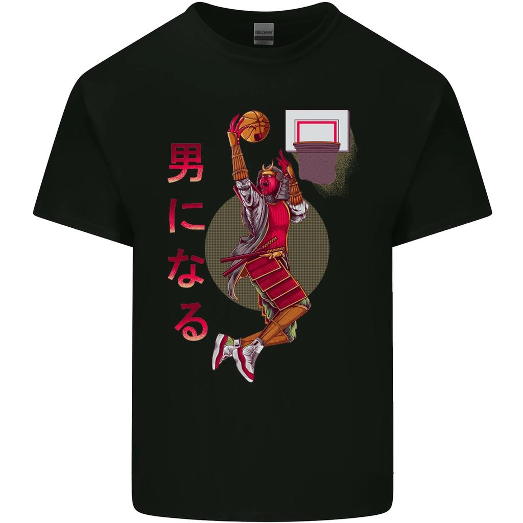 Samurai Basketball Player Kids T-Shirt Childrens