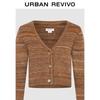 UR Women's Retro Striped V-Neck Knit Cardigan