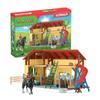 Stable with Boxes and Animals, 82-piece Set with Horses, Schleich 42485 Farm World, Ages 4 and Up