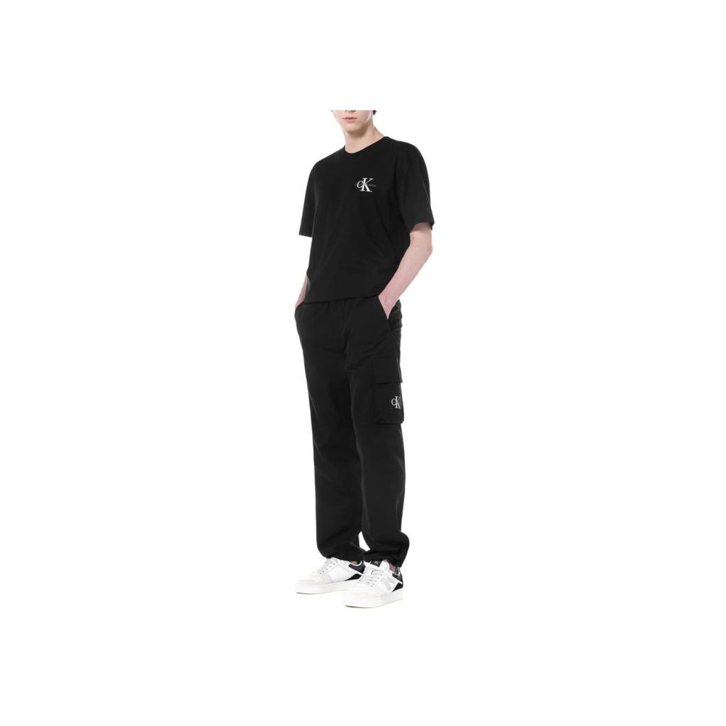 Calvin Klein Straight Simple Solid Color Work Pants Men bottoms Black J325125-BEH