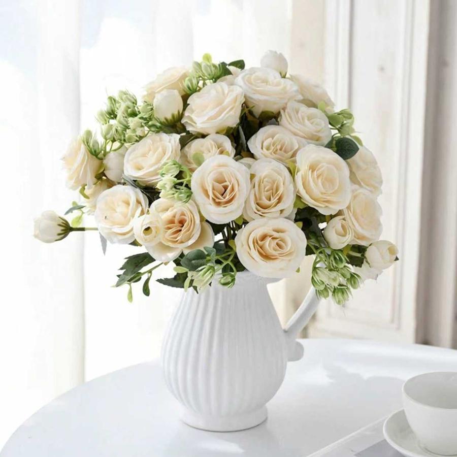 Artificial Flower Wedding Party Home Bedroom Table Decoration Bridal Bouquet Outdoor Courtyard Silk Peony Hydrangeas Arrangement