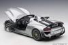AUTOart Porsche 918 Spider Beissach Package Silver Metallic Finished Product 1/12