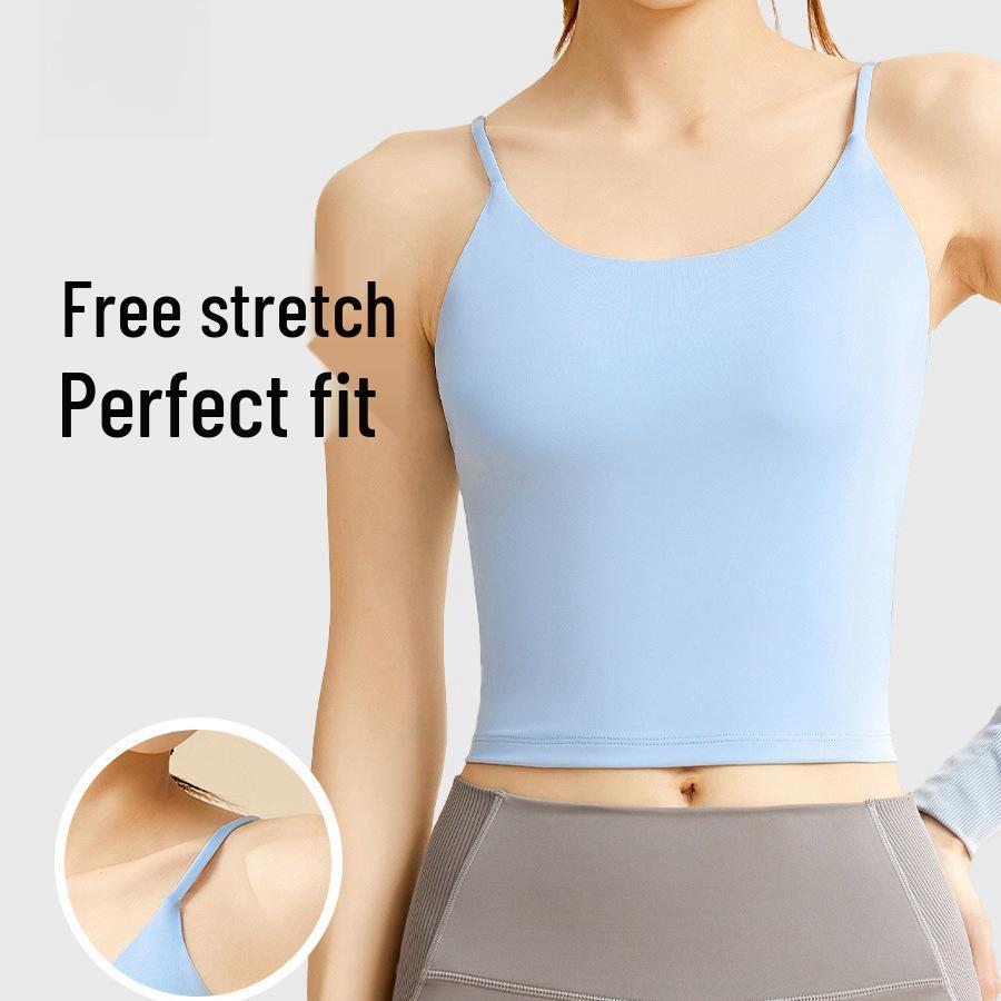 

Women s Backless Yoga Bra Camisole - Two-in-One Fitness Vest XL