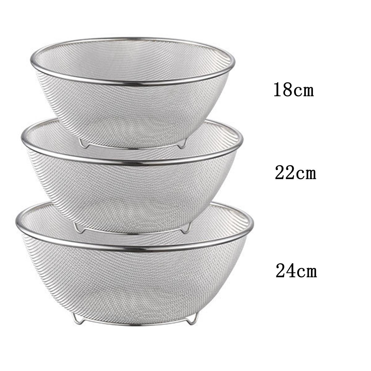 

3 шт. 304 миски из нержавеющей стали, миска для смешивания со шкалой, глубокие миски для смешивания яиц, кухонные сита, набор мисок для выпечки, приготовления салатов