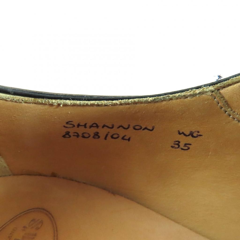 Excellent CHURCH'S Leather Shoes Shannon Burgundy Polished Binder Calf Women 35 Used