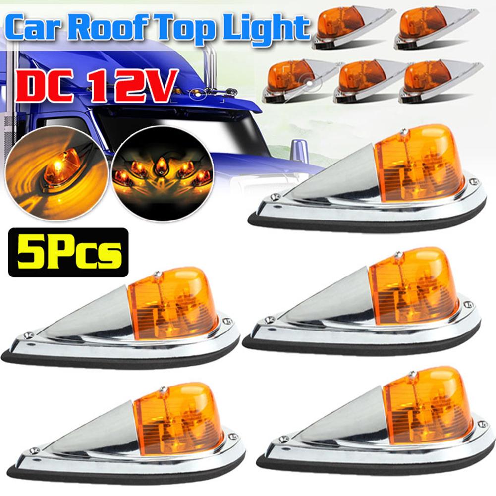 High Quality Cab Marker Amber Cab Roof Marker Lights Car Accessories Top Roof Running Lights For Trailer Truck