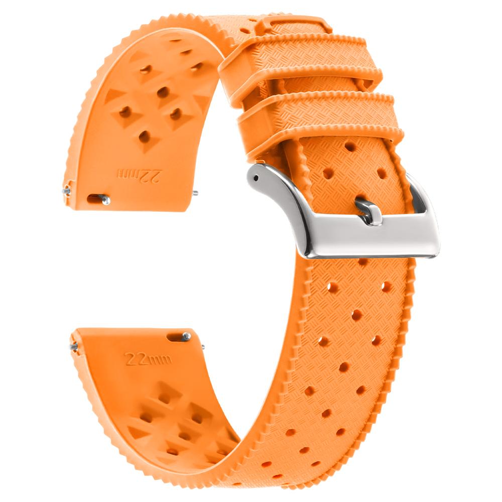 Cinturini in Silicone Tropic da 18/20/22mm per Orologi Seiko per Oris per Omega Braccialetto in Gomma Sportivo Impermeabile per Subacquea a Rilascio Rapido