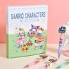 6Pcs Sanrio Series Press Gel Pen Comfortable Grip Stationery School Office Supplies Prize Gift Writing Tools Holiday Gift Novelty Stationery Teacher