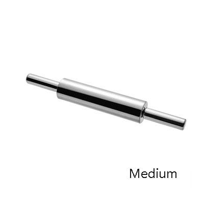 Professional Stainless Steel Metal Rolling Pin for Baking Cookie, Pizza, Fondant, Pie Crust, Dough,Household Kitchen Tools
