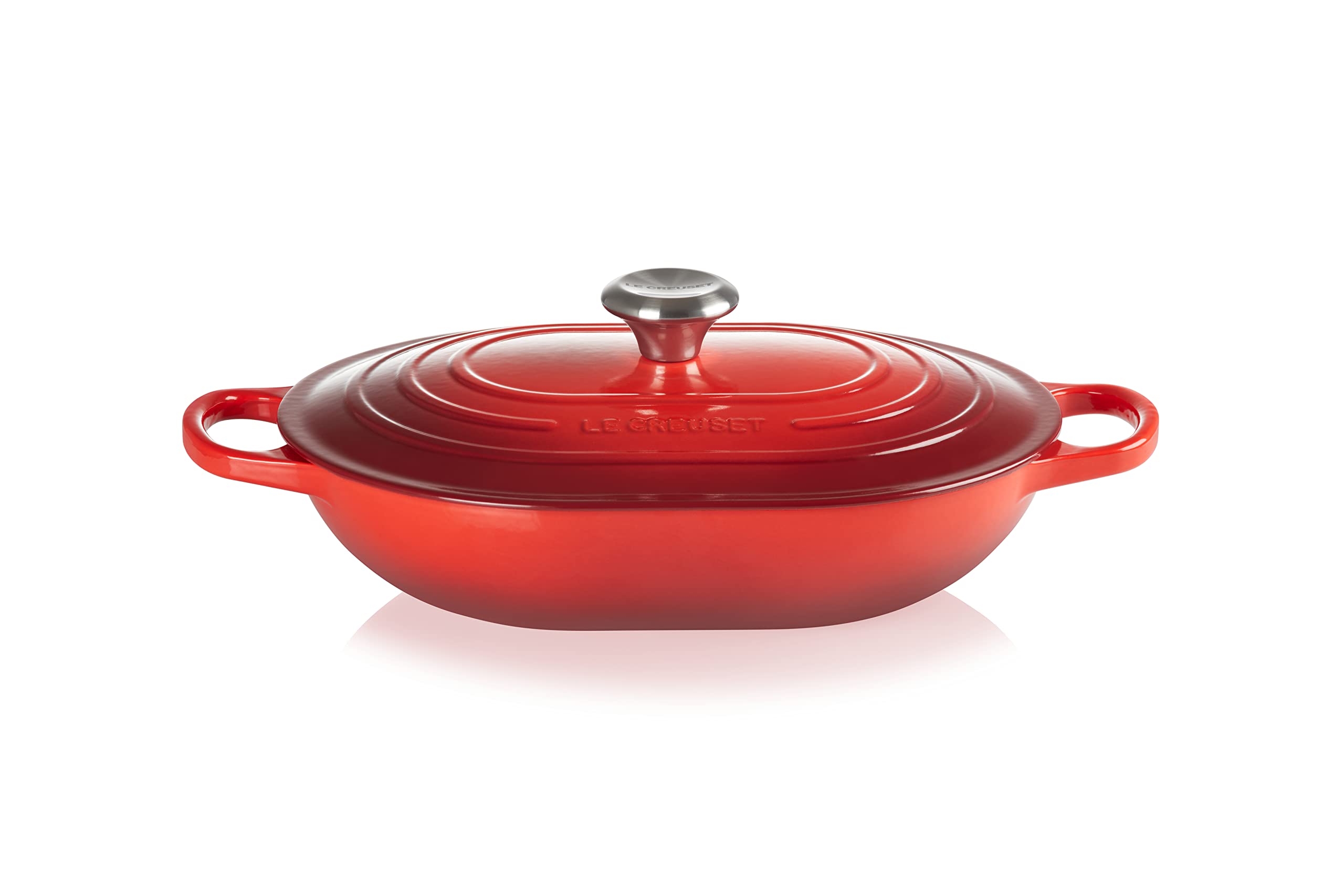 

Емальована чавунна фірмова овальна каструля Le Creuset Quart Cerise 3,75