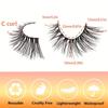 7 Pares De Pestañas Postizas Con Tallos Transparentes, Alargadas, Cruzadas Y Pestañas Postizas Rizadas Gruesas