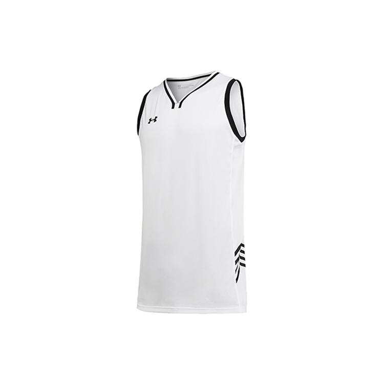 Under Armour Basketball Jerseys Men s White Moderate Straight Fit 21500104-100 XXXXL
