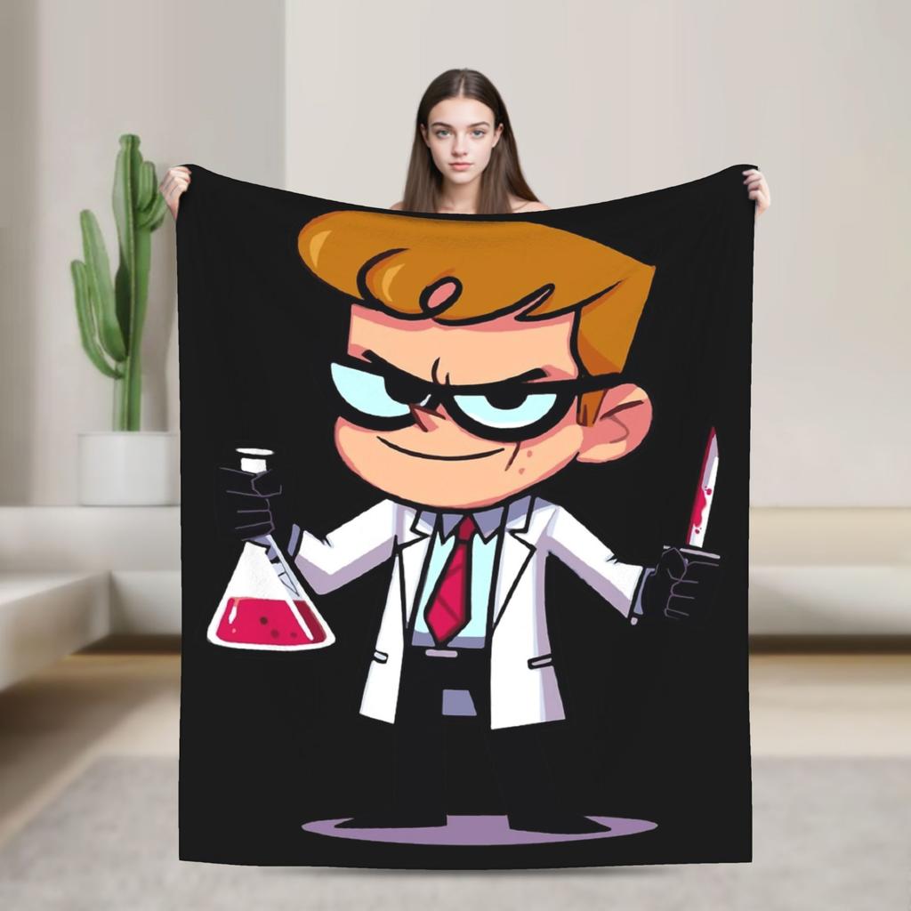 Dexter Morgan Blood Never Lies Knitted Blankets Flannel  Lightweight Thin Throw Blanket for Bedroom Sofa Bedspread