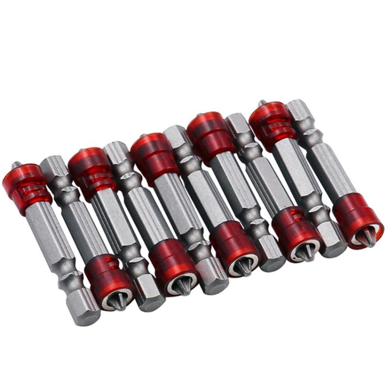 Magnetic Screwdriver Bit Cross-head Electric Drill Screw Driver Bits 1/4'' Hex Shank Screwdriver Bit Electric Kit