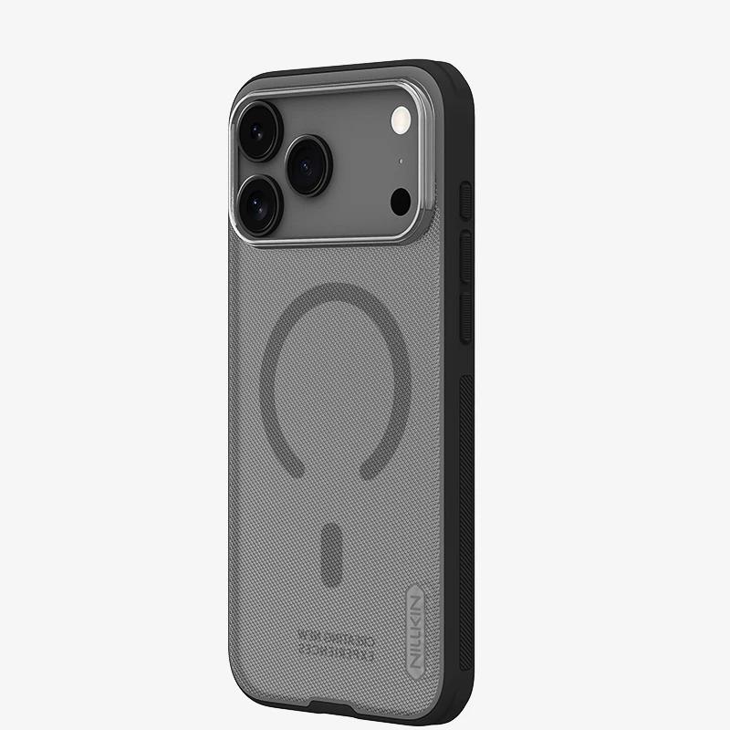 For iPhone 16 17 Pro Max Air 16e Nillkin Magnetic Case Frosted Pro Magsafe Hard PC Full 360 Back Cover Protect For iPhone Air