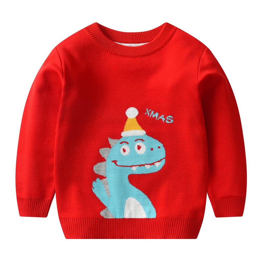 Dziecięcy sweter świąteczny Jesień Zima Dziewczęcy sweter pulowerowy Chłopięcy sweter świąteczny z kreskówek