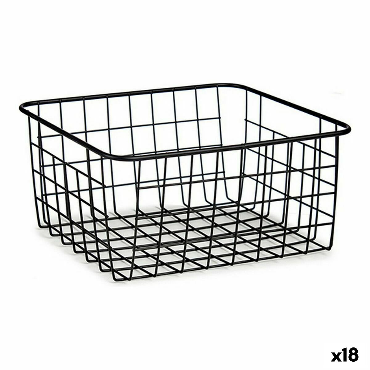 

Корзина Черная Сталь (22 х 12,7 х 28,5 см) (18 единиц)