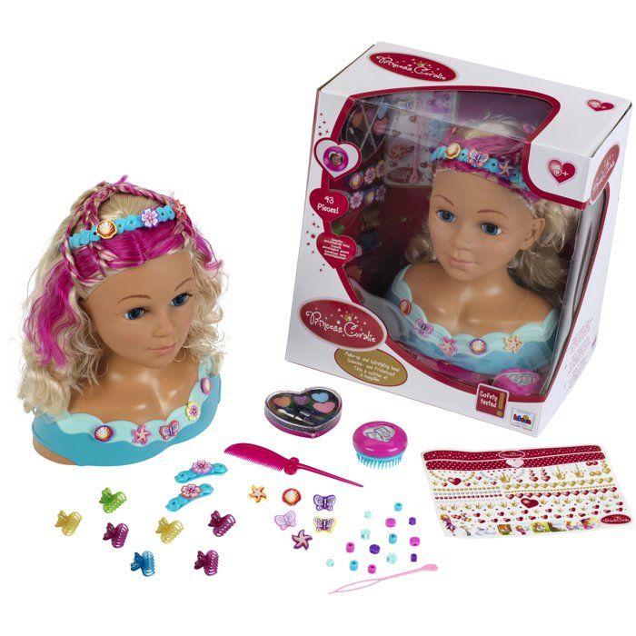 Tete a coiffer et a maquiller - KLEIN - 5398 - Mariella - Palette de vrai maquillage, accessoires - Des 3 ans