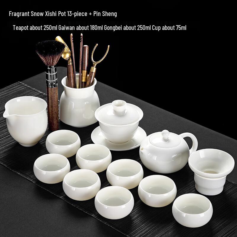 White Porcelain Gongfu Tea Set