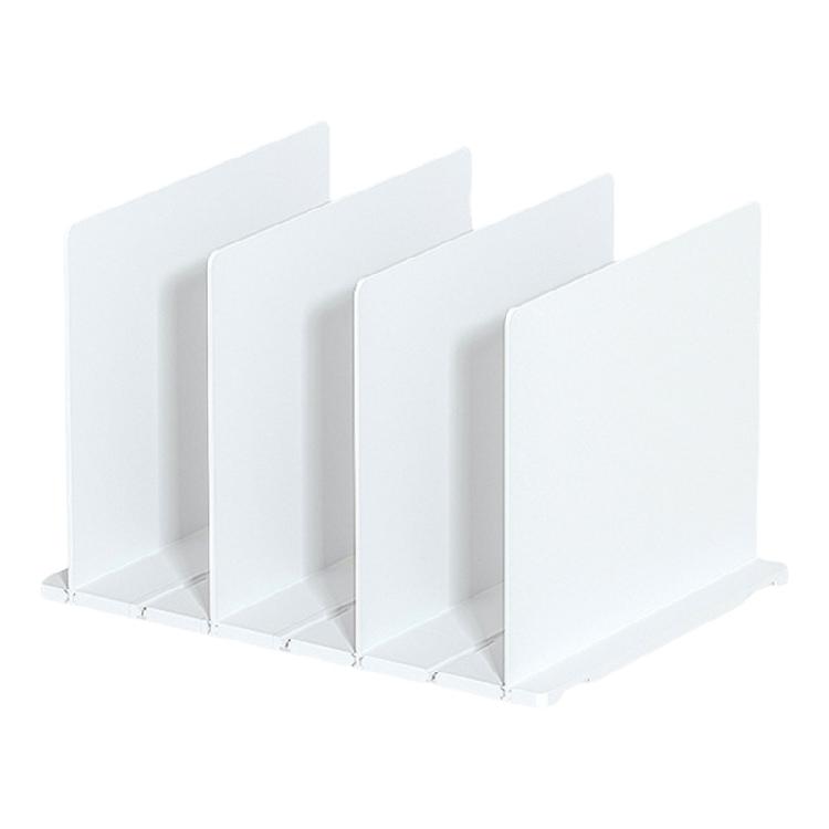 Household Organization Sturdy Plastic Shelf Dividers with Adjustable and Portable Designs for Easy Storage Solution