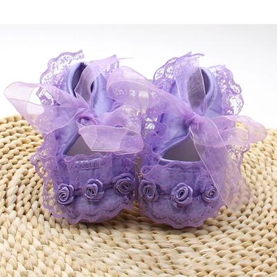 Toddler Baby Shoes Newborn Girls Lace Cloth Soft Sole Princess Shoes Prewalker