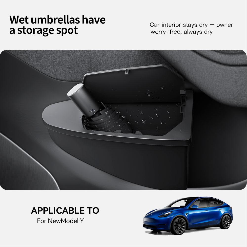 YZ Front Door Storage Trash Can for Tesla Model Y Juniper 2025 Car Door Storage Box Multi Functional Storage Box Car Accessories
