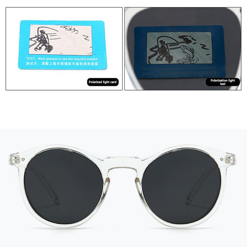 Fashion Polarized Sunglasses Soft Transparent Color Frame Clear Lens Sun Glasses Classic Vintage Sunshades For Men&Women