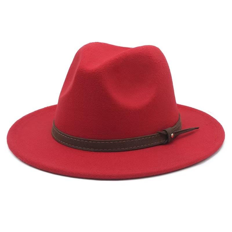 Popular European and American Cotton Retro Fedora Hat Men's and Women's British Style Jazz Hat Ethnic Top Hat