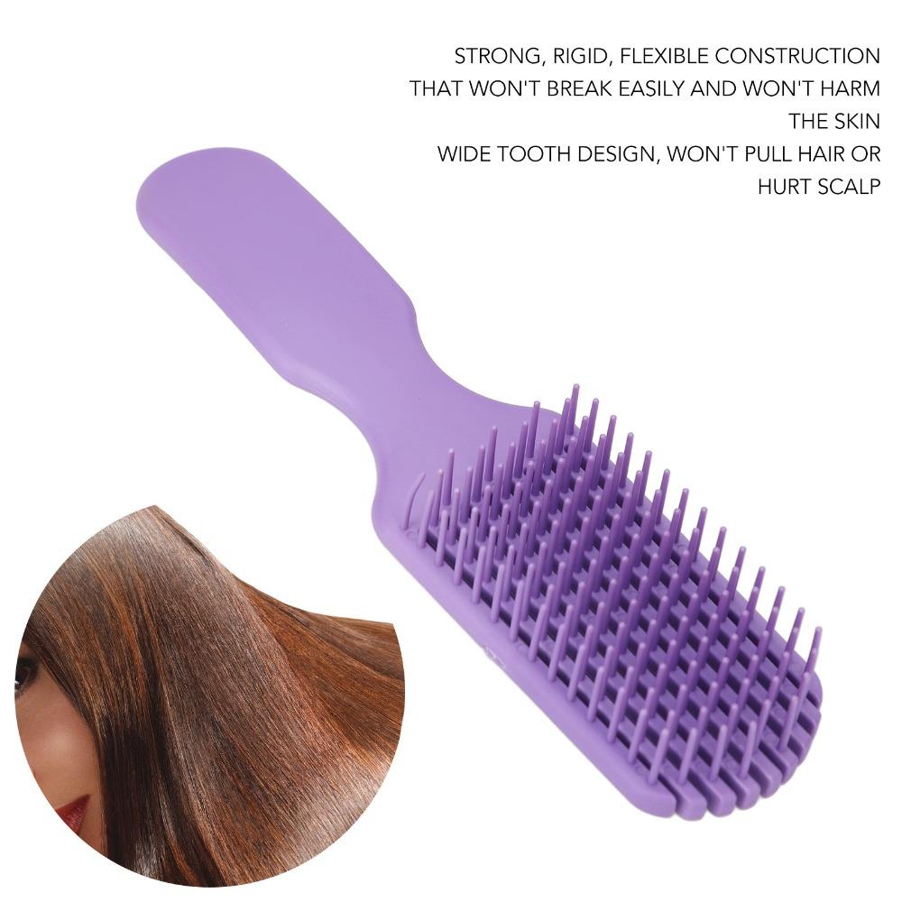 3pcs Rounded Tips Hair Detangler Comb Nine Claw Comb Massage Hair Brush  Shower Use