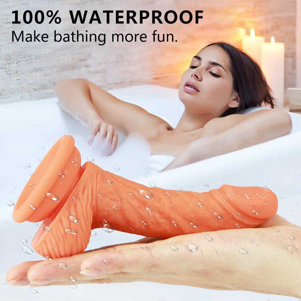 Adult Female Fake Penis Masturbation Stick Double Layer Liquid Silicone Soft Penis