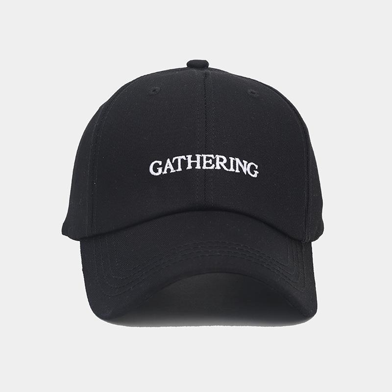 Letter Embroidered Baseball Cap Men's Casual Versatile Cap Women's Outdoor Sports Shopping Sun Protection Visor Tide