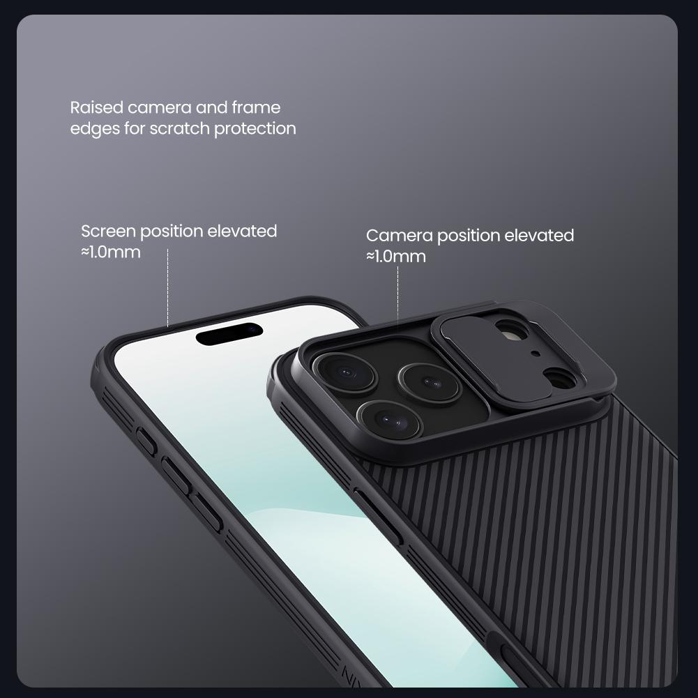 NILLKIN Pro iPhone 17 Pro Max Vzduchový kryt na telefon CamShield Pro Ochrana fotoaparátu Zadní kryt