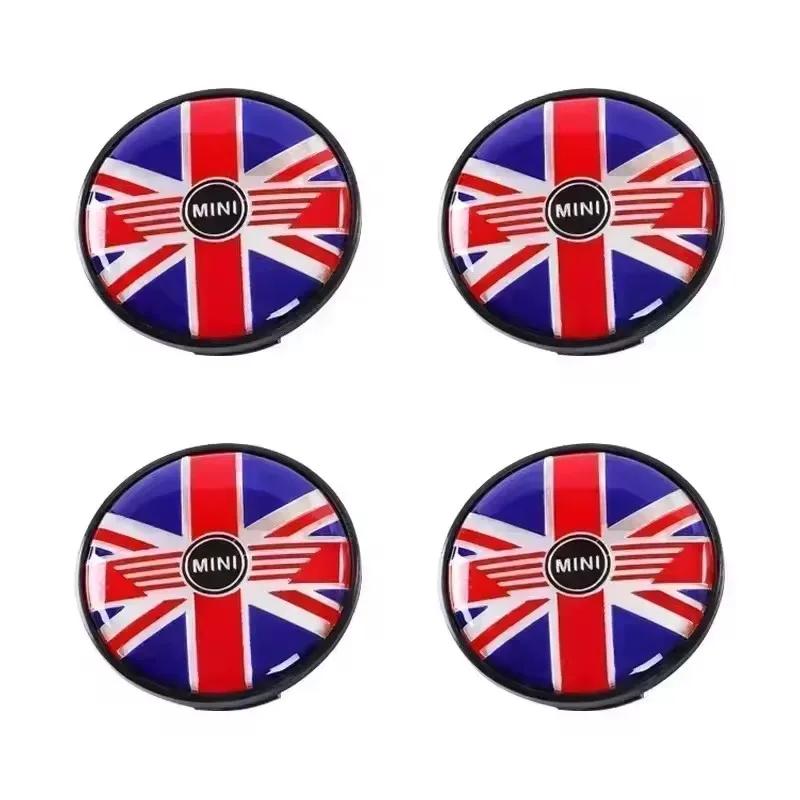 4pcs 54mm 56mm For Mini Cooper One S JCW R53 R55 R56 R57 R60 F55 F56 Car Wheel Center Hub Cap Badge Emblem Sticker