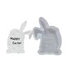 Silicone Mold Easter Eggs Rabbit Shape Food Grade Heat Resistant Moulds Easy Releasing Mooulds for Hand-Making Craft