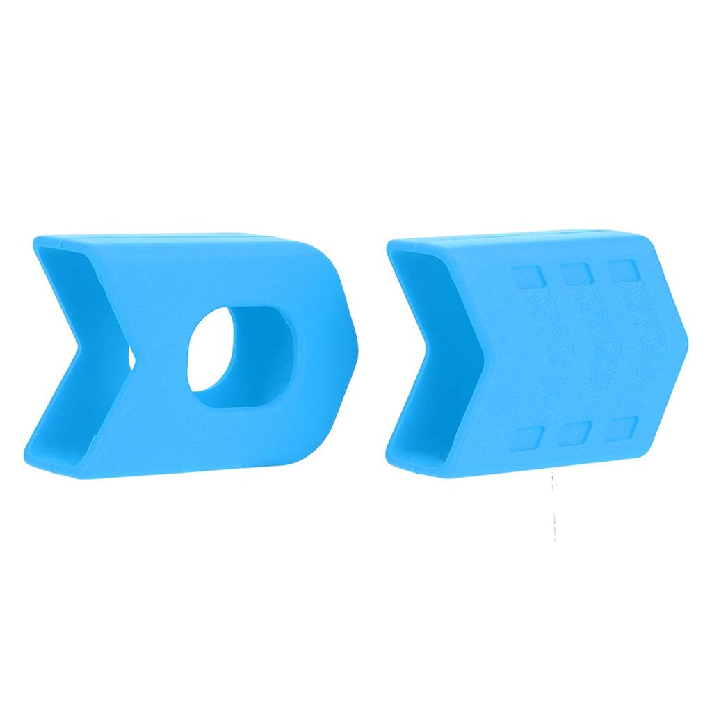 1 Piar Silikon Fahrrad Kurbel Schutz Hülse Arm Schutz Fahrrad Zubehör (blau)