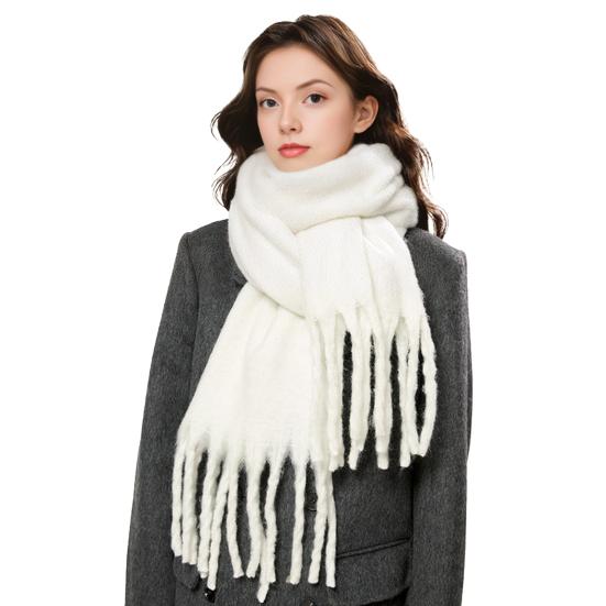 Women Scarf Extra Large Blanket Shawl Wrap Solid Color Oversized Thickened Winter Warm Shawl Wrap Cold Weather Accessory