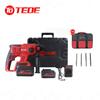 TEDE TE-6708 Brushless Cordless Rotary Hammer Drill Kit CN Plug (adapter Included)