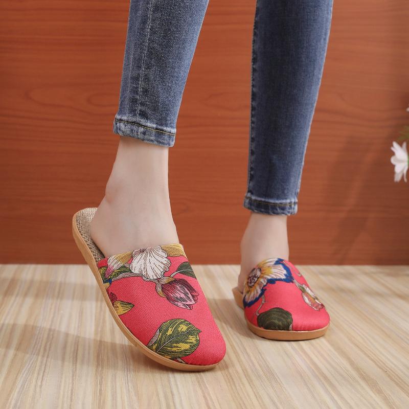 Women's Slippers Floral Patterns Shoes for Home and Casual Indoor Slippers