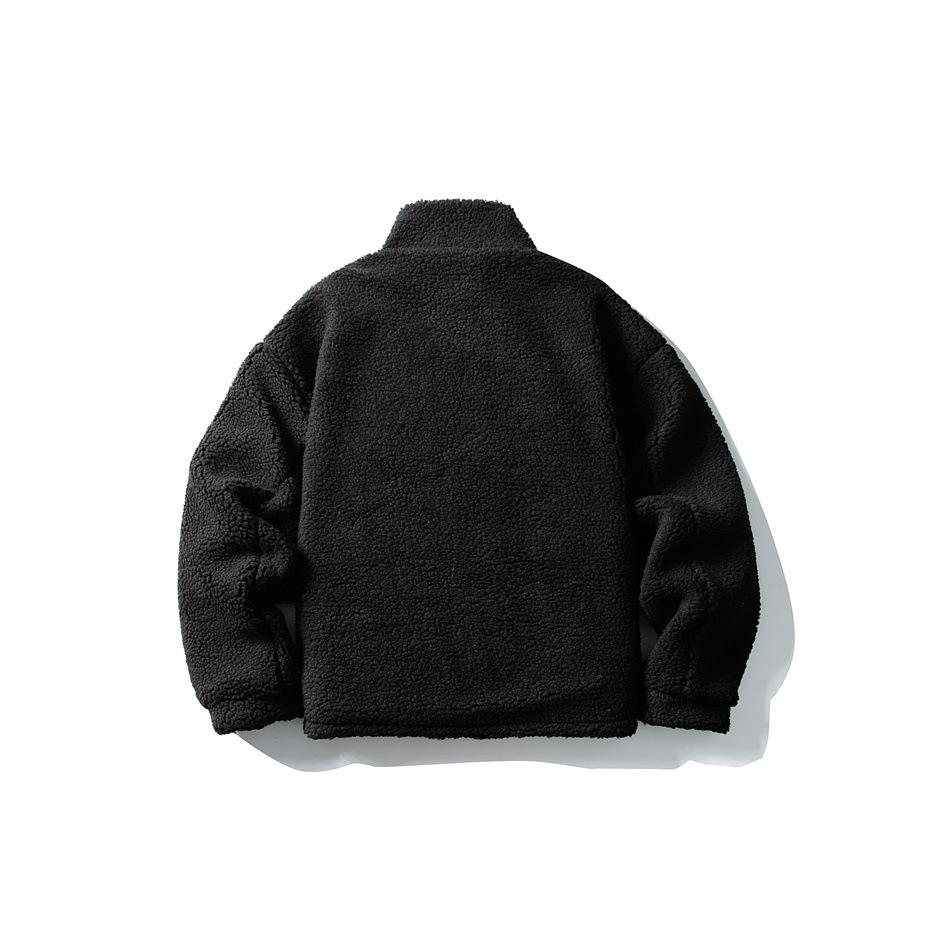 CROWD CITY Men's Japanese Retro Double-Sided Winter Lambswool Cotton Jacket Y598