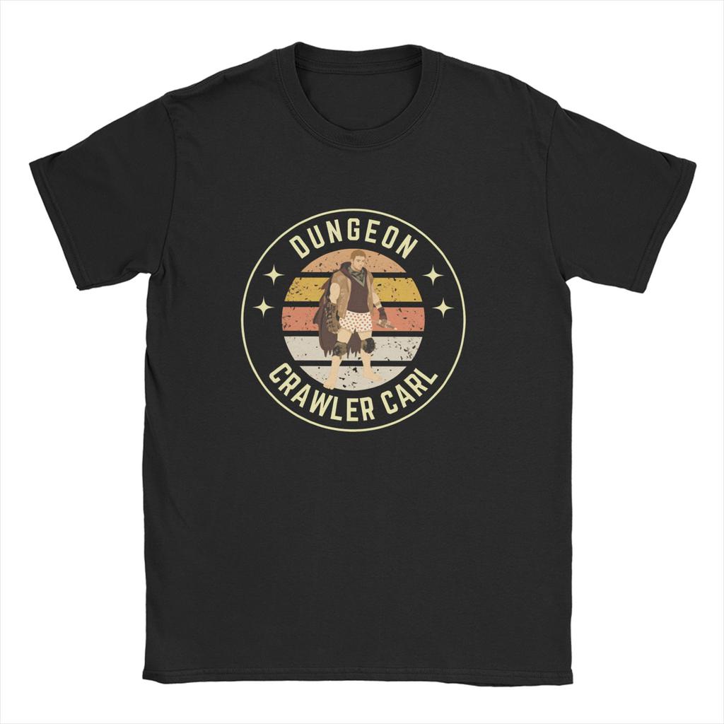 Dungeon Crawler Carl T-Shirt Unisex Baumwolle Lustige T-Shirts Rundhals T-Shirts Kurzarm Kleidung Bedruckt