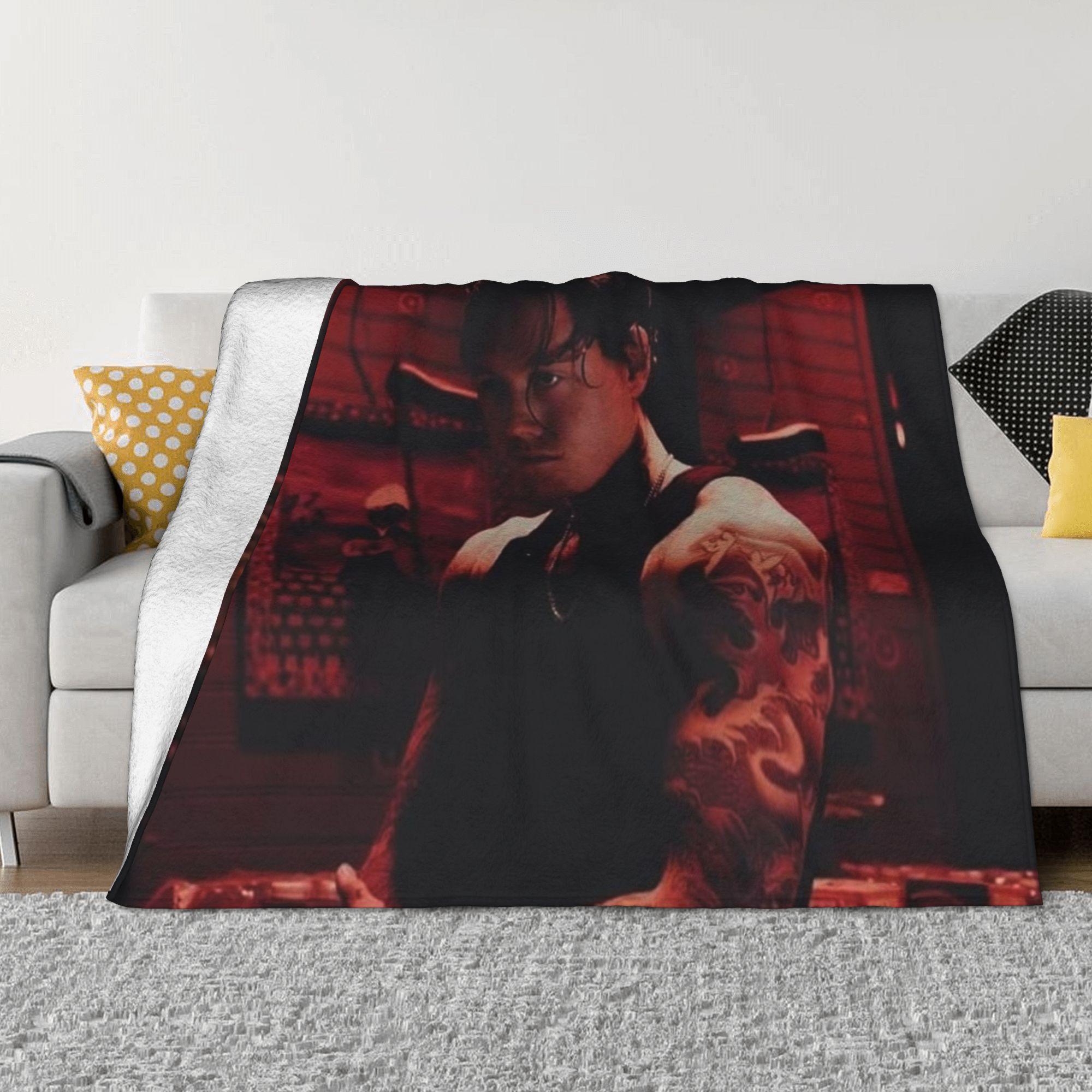 Bad Omens Noah Flannel Throw Blanket Rock Music Blankets for Bed Outdoor Soft Quilt 75X95CM