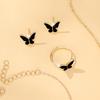 5pcs Exquisite And Elegant Butterfly Pendant Earrings Bracelet Ring And Necklace Perfect As Gift Birthdays Any Special Occasion
