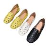 Women's Floral Cutout Loafers Breathable Hollow-out Slip-on Casual Flats