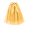Women's Fashion Color Half Length Skirt Chiffon Skirt A -Layer Mesh Puff Skirt Evening Party Skirt Formal Ball Skirt