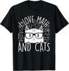 I Love Math And Cats Cute Kitty Cat Feline Lover Gift T-Shirt Unisex T-Shirt