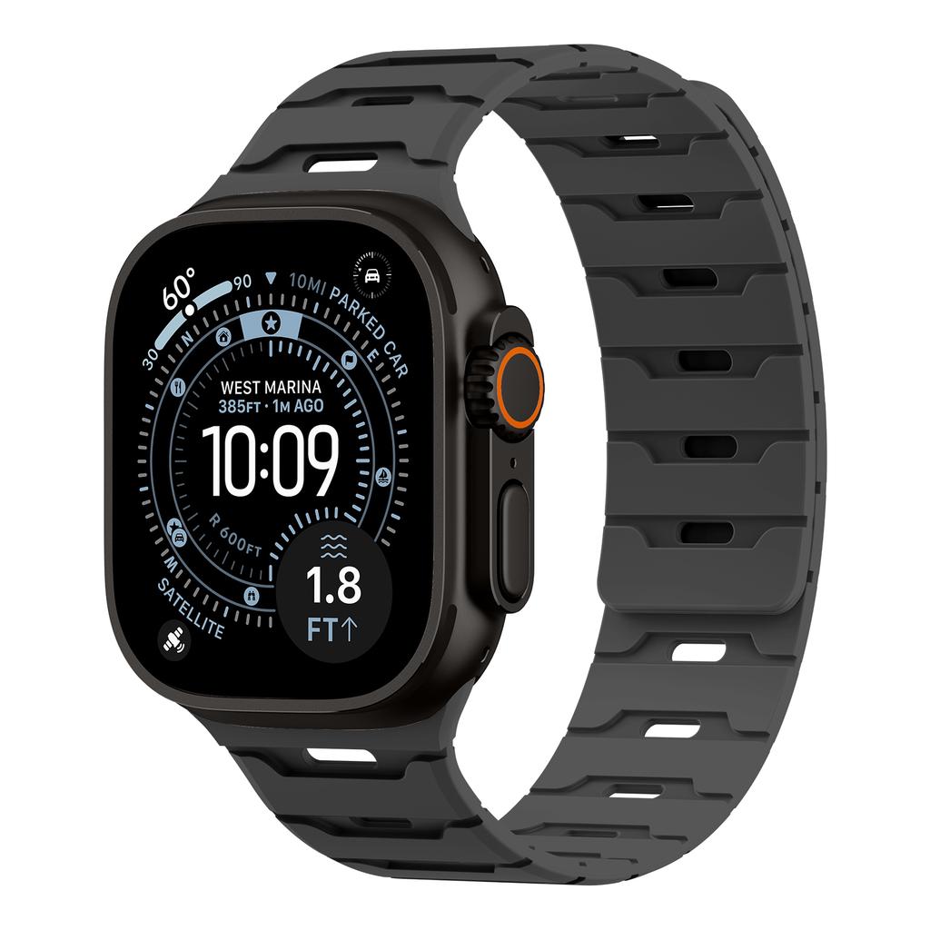 Band For Apple Watch Strap 44mm 45mm 40mm 49mm 46mm 41mm Magnetic Silicone correa Bracelet IWatch Series SE 9 8 7 Ultra2 3 10 11