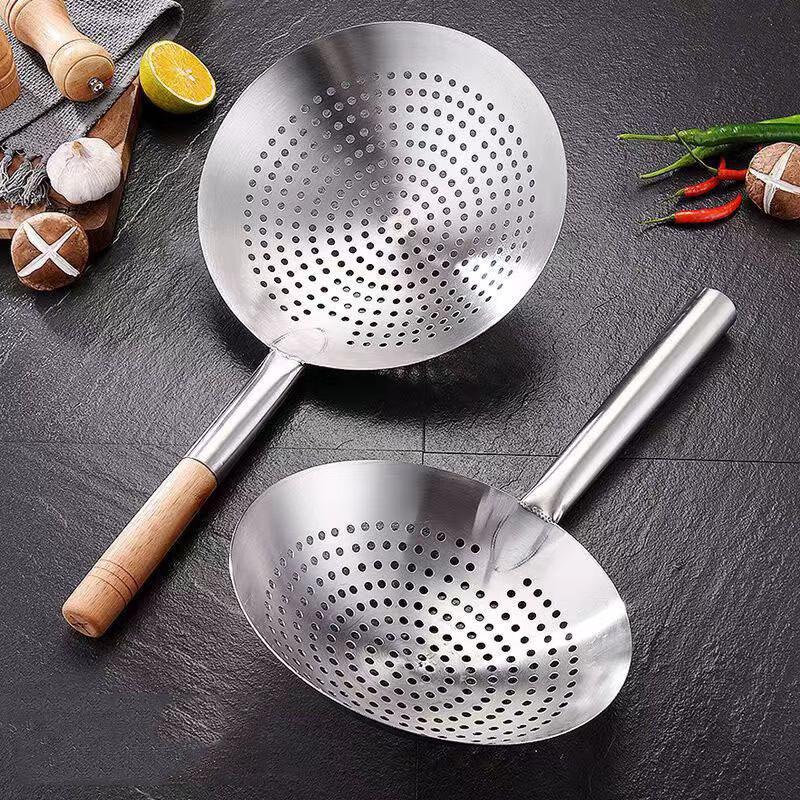 Thickened Stainless Steel Skimmer Ladle