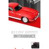 1/32 Corvette C2 Sting Ray Alloy Sports Car Model Diecasts Metal Classic Racing Car Vehicles Model Sound and Light Kids Toy Gift