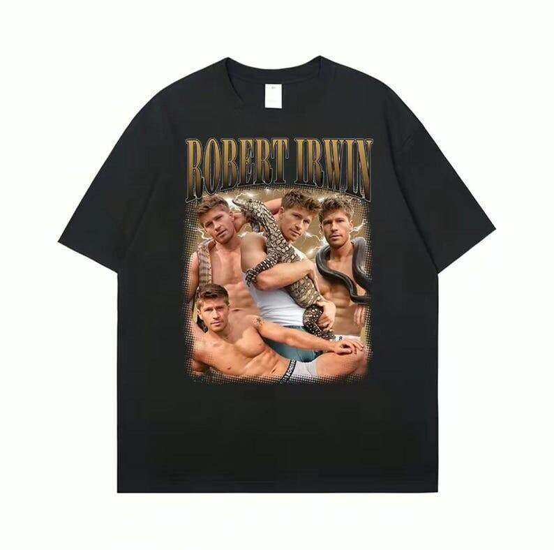 Robert Ir*in Shirt Wildlife Conservation Tee Zoo Lover Gift Nature Inspired XL